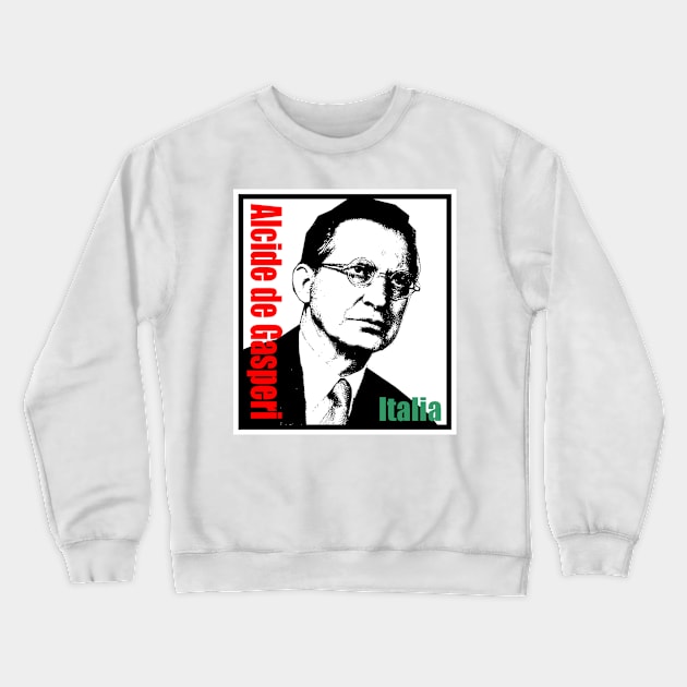 Alcide De Gasperi Crewneck Sweatshirt by truthtopower